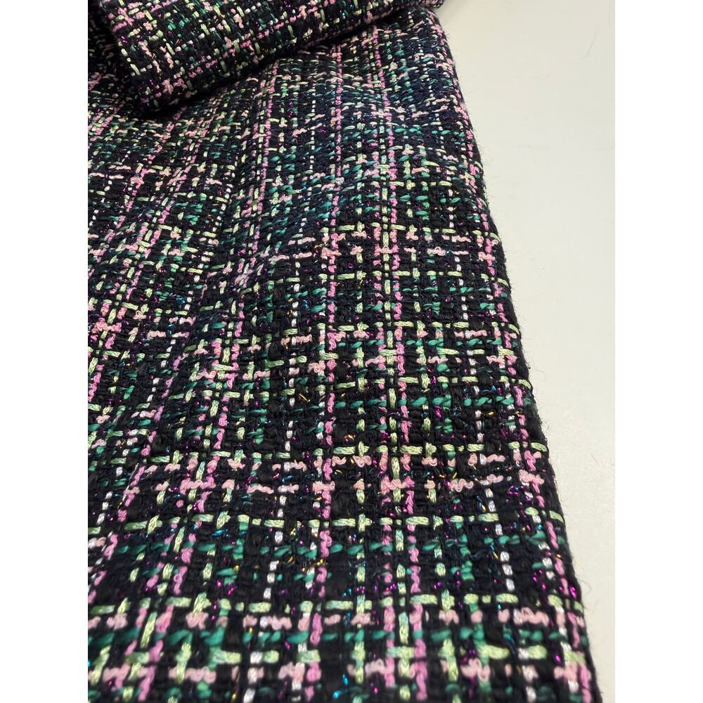 Zara Womens Sz M Black Tweed Metallic Rhinestone Safety Pin Blazer Mini Dress - Picture 9 of 9